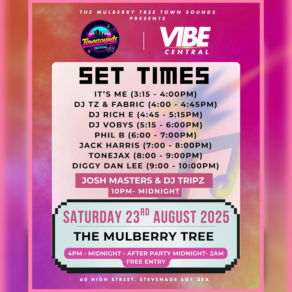 Phil B Mashups | Townsounds Festival Line Up, Vibe Central August 2025